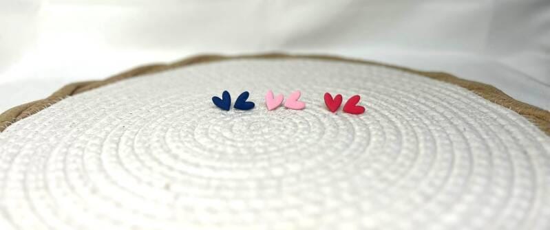 Eefje - Hart Oorknopjes in 2 Maten (2cm en 1.5cm)