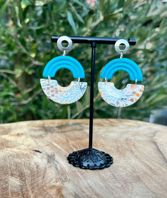 Eve - handgemaakte statement oorbellen in polymeerklei