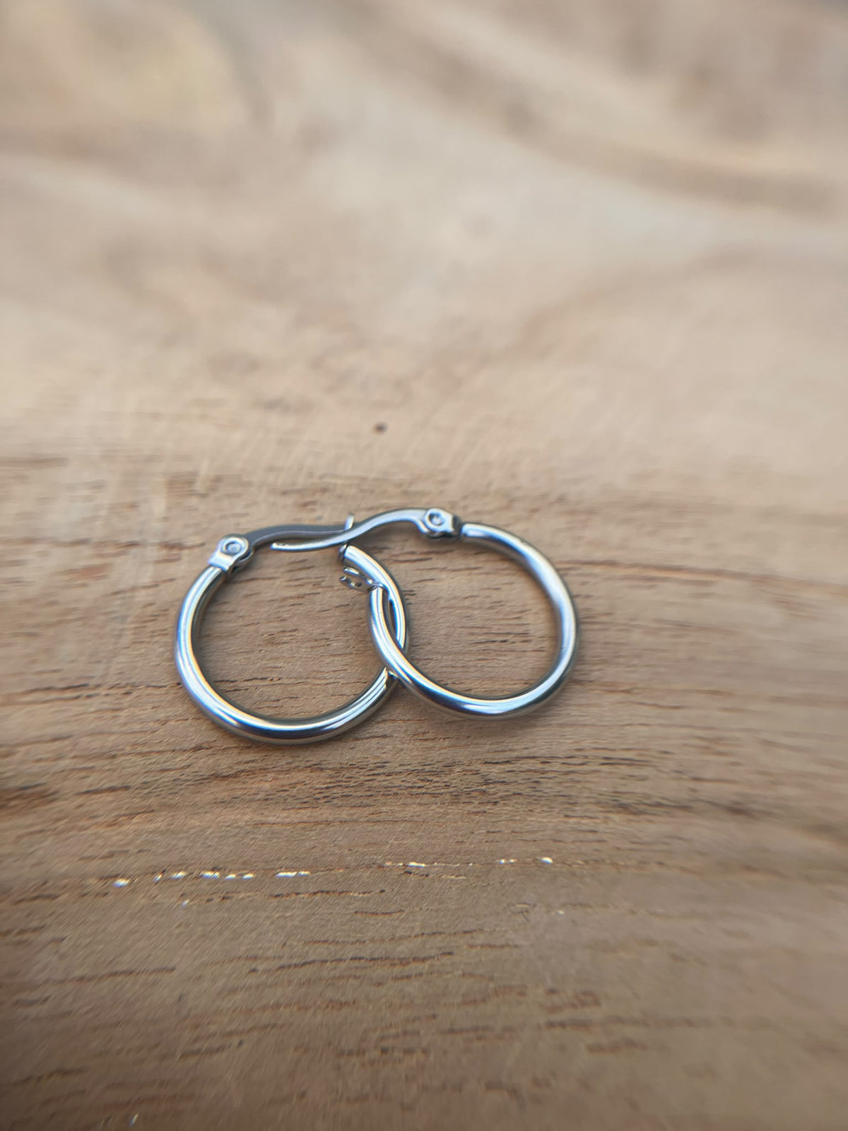 Créoles rondes – Acier inoxydable 304 | Or 18 carats & argent