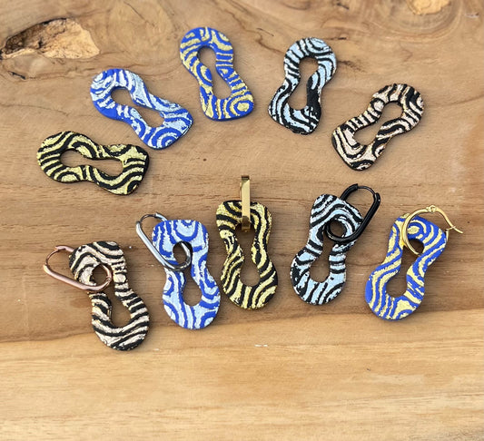Sia – boucles d’oreilles pendantes faites main | Pairfect