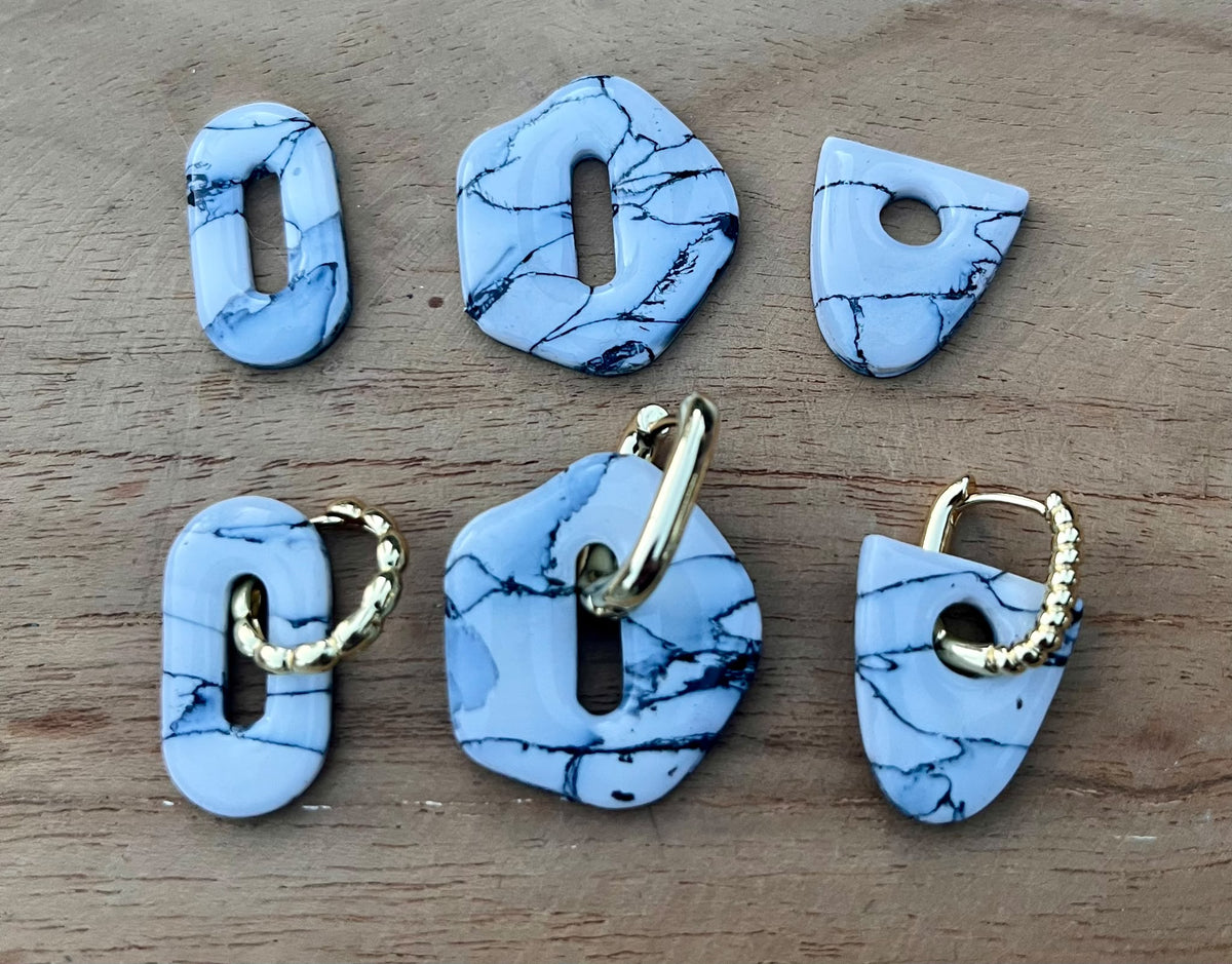 Marble – handgemaakte oorbelhangers | Pairfect