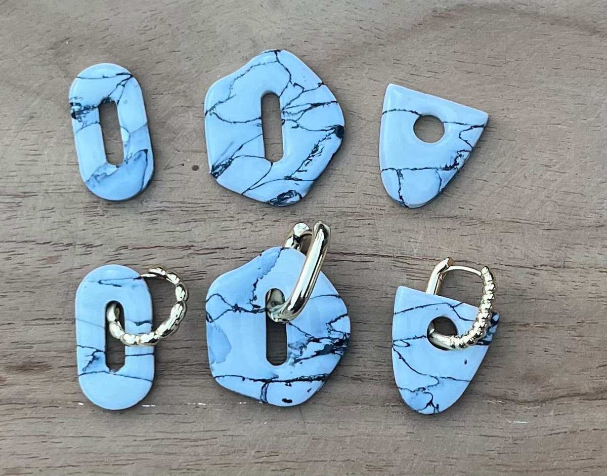 Marble – handgemaakte oorbelhangers | Pairfect