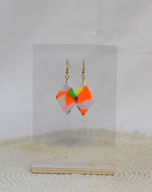 Jane 🔥Handgemaakte Neon Oorbellen – Kleurrijk & Uniek