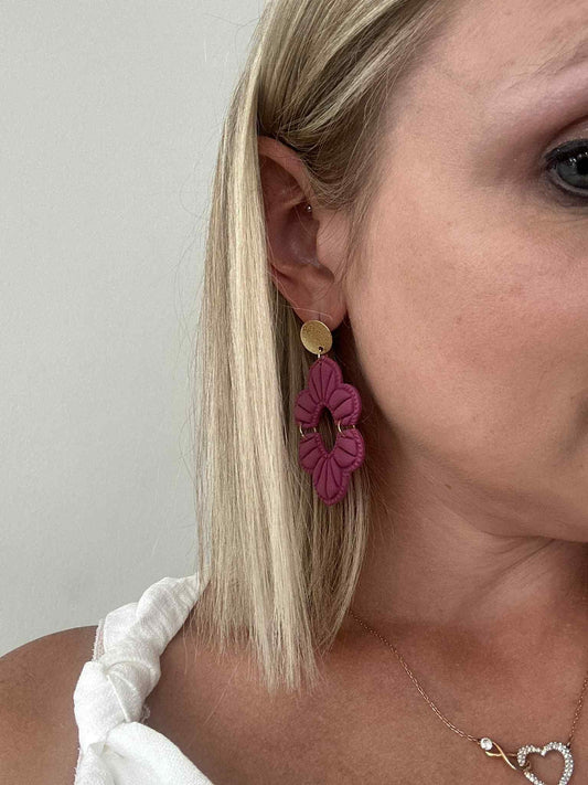 Zenya - Statement Oorbellen Magenta Mint Roze Lime