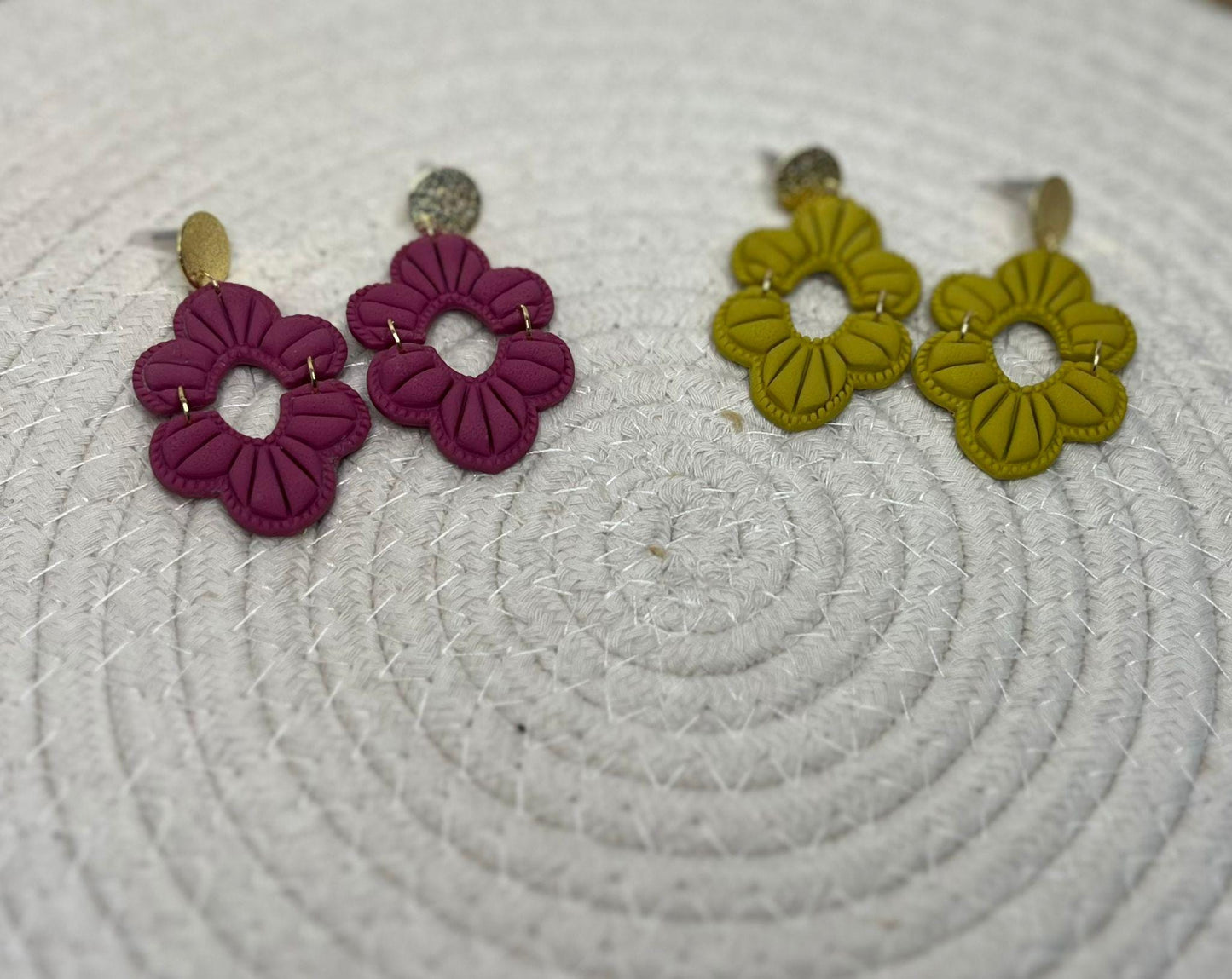 Zenya - Statement Oorbellen Magenta Mint Roze Lime